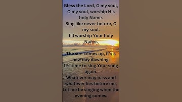 Thumbnail of BLESS THE LORD OH MY SOUL