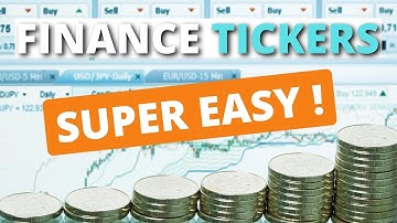 Finance Tickers - Load These Widgets Simply Into HTML