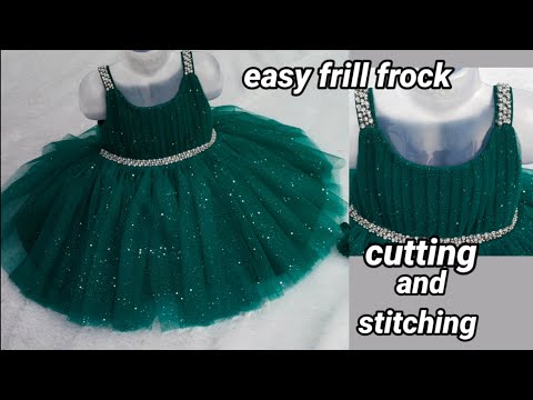 Three Layer Umbrella Frill Frock With Umbrella Sleeves Design Cutting /  अंब्रेला फ्रॉक कैसे बनाएं - YouTube