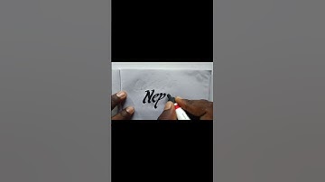 Nepal Name Calligraphy Latter Video Marker Pen English  Handwriting Video YouTube Shortvideo