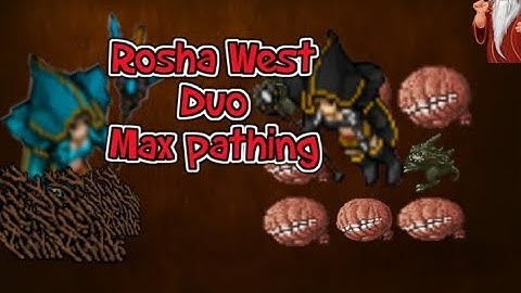 Tibia Rosha West - duo hunting EK ED