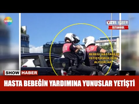 Hasta bebeğin yardımına yunuslar yetişti