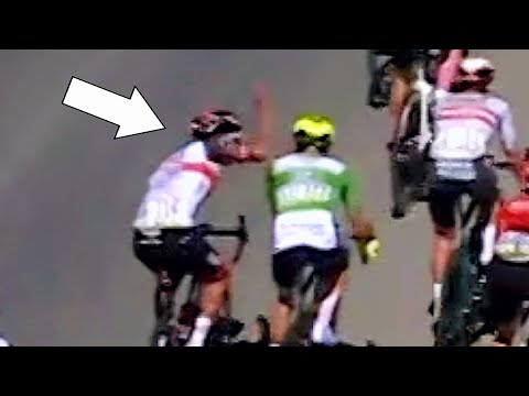 Rider PUNCHES another in the Head at High Speed | Critérium du Dauphiné Stage 6 2022
