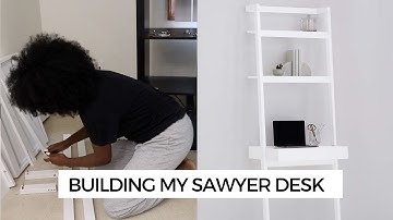 How to Build Crate & Barrel Sawyer White Leaning Desk