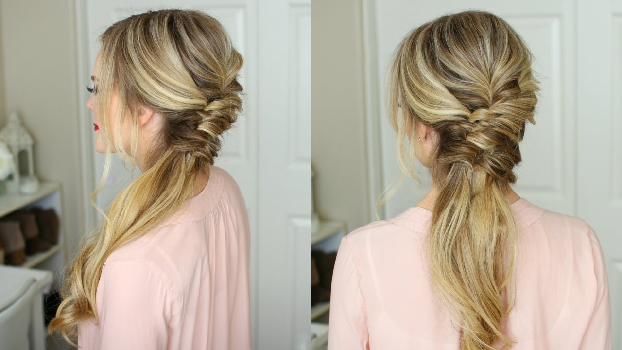 Easy side swept hairstyles - YouTube