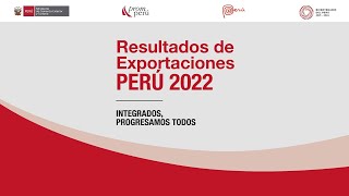 Resultados de exportaciones 2022