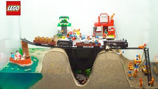 Dam Breach Experiment #21 | Double Dam & Railroad Bridge Collapse Flood & Destroy Lego City Diorama