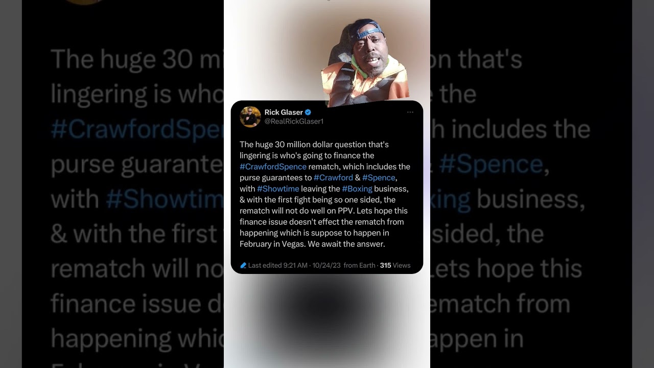 Rick Glaser spot on Tweet We need Answers not YTC Speculation on Crawford Spence 