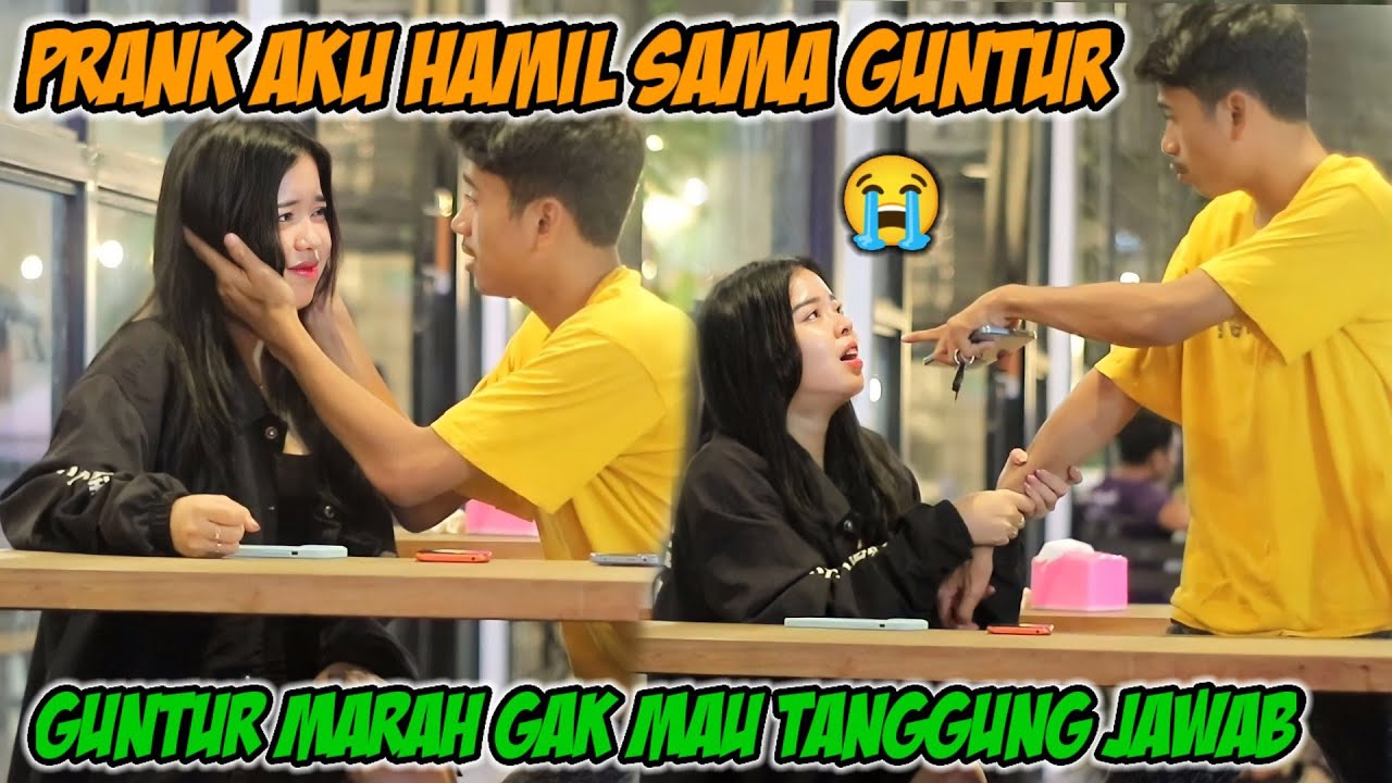 PRANK AKU HAMIL SAMA GUNTUR‼️GUNTUR MARAH GAK MAU TANGGUNG JAWAB