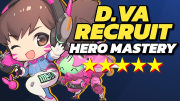 「Hero Mastery」 D.VA RECRUIT HIGH SCORE 5 STARS (Overwatch 2 Guide)