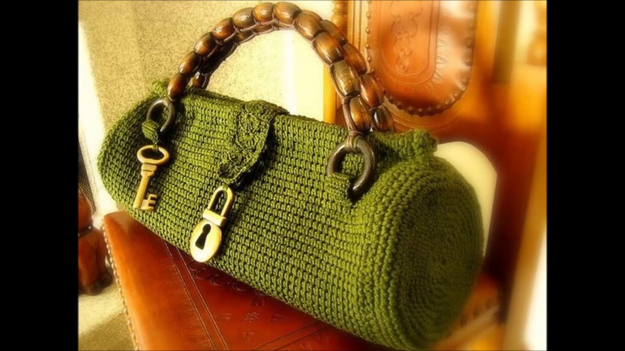 crochet duffel bag 