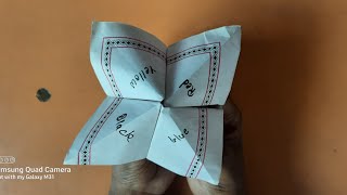 HOE TO MAKE A PAPER GAME EASY AND STEP BY STEP