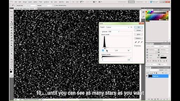 PhotoShop tutorial: Night sky with stars