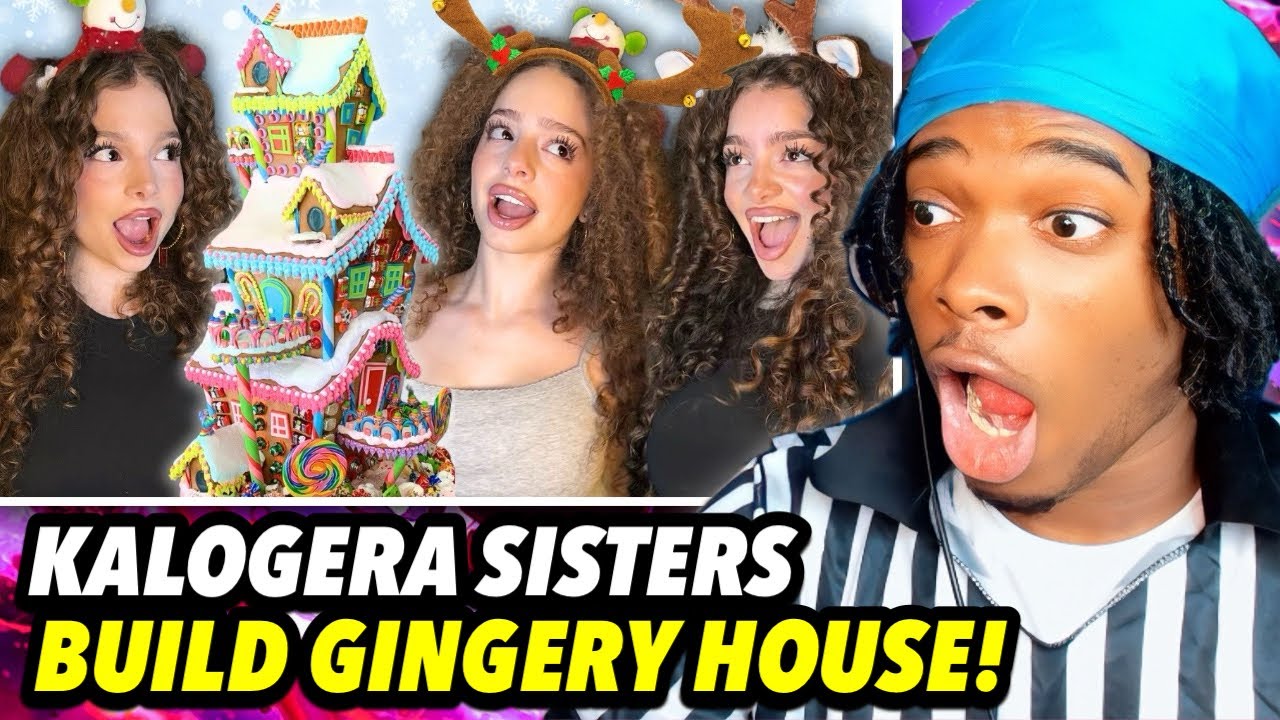 KALOGERAS SISTERS BUILD A GINGERBREAD HOUSE!