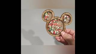 Mickey Head Shaker for cards, scrapbooking, etc! #disney #scrapbooking #shakercard #disneyscrapbook