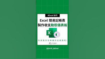 Excel 簡易記帳表 製作收支甜甜圈動態儀表板 #excel #googlesheets #shorts｜#今日訊息