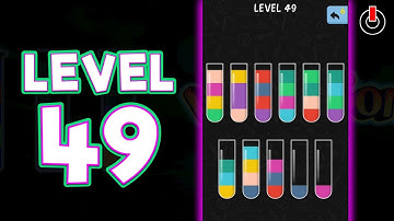 Water Color Sort Level 49 Solution