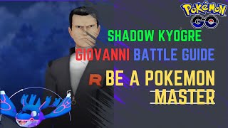 Mastering the Giovanni Battle: Tips and Tricks to Rescue Shadow Kyogre in Pokemon Go