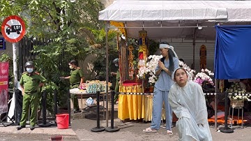 Công an xuất hiện tại lễ cúng 49 ngày Nsut Vũ Linh