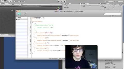 Unity Tutorial 01: Part 2: "Movement Script, Using the Scene Editor"