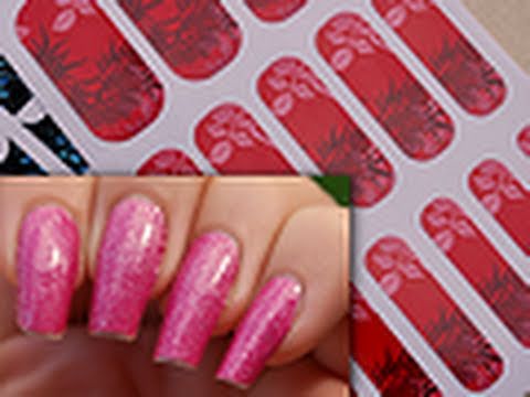 Comment poser des stickers en nail art - YouTube