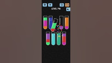 Water Color Sort Level 716 Walkthrough Solution iOS/Android