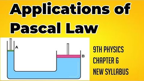 New Class 9 - Physics | Chapter 6 |Applications of Pascal law | Physics Pulse | Muhammad Sajid