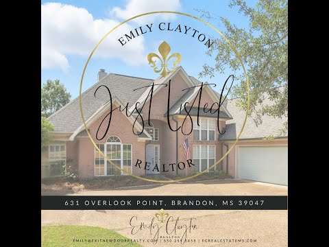 631 Overlook Point, Brandon, MS home video tour