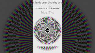 spin the birthday wheel if it lands on ur birthday ur outspinthewheel beawinner shortsviralshort