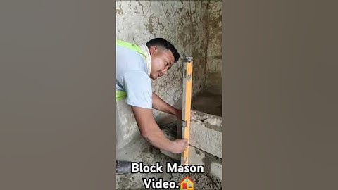 Block Mason Professional Skill Video.#professional #block #mason #skills #video ✅