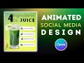 Animated Social Media Post Design in Canva