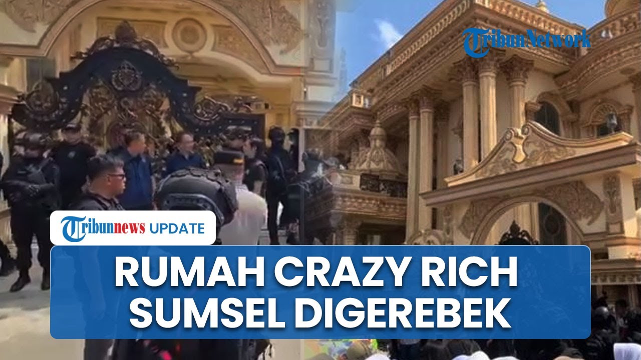 Viral Video Rumah Crazy Rich Sumsel Digeledah BNN dan Polisi Bersenjata, Diduga Terkait Narkoba