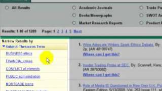Business Source Premier with Research Starters