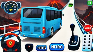 Crazy Bus Mega Ramp Impossible Racing - Android Gameplay