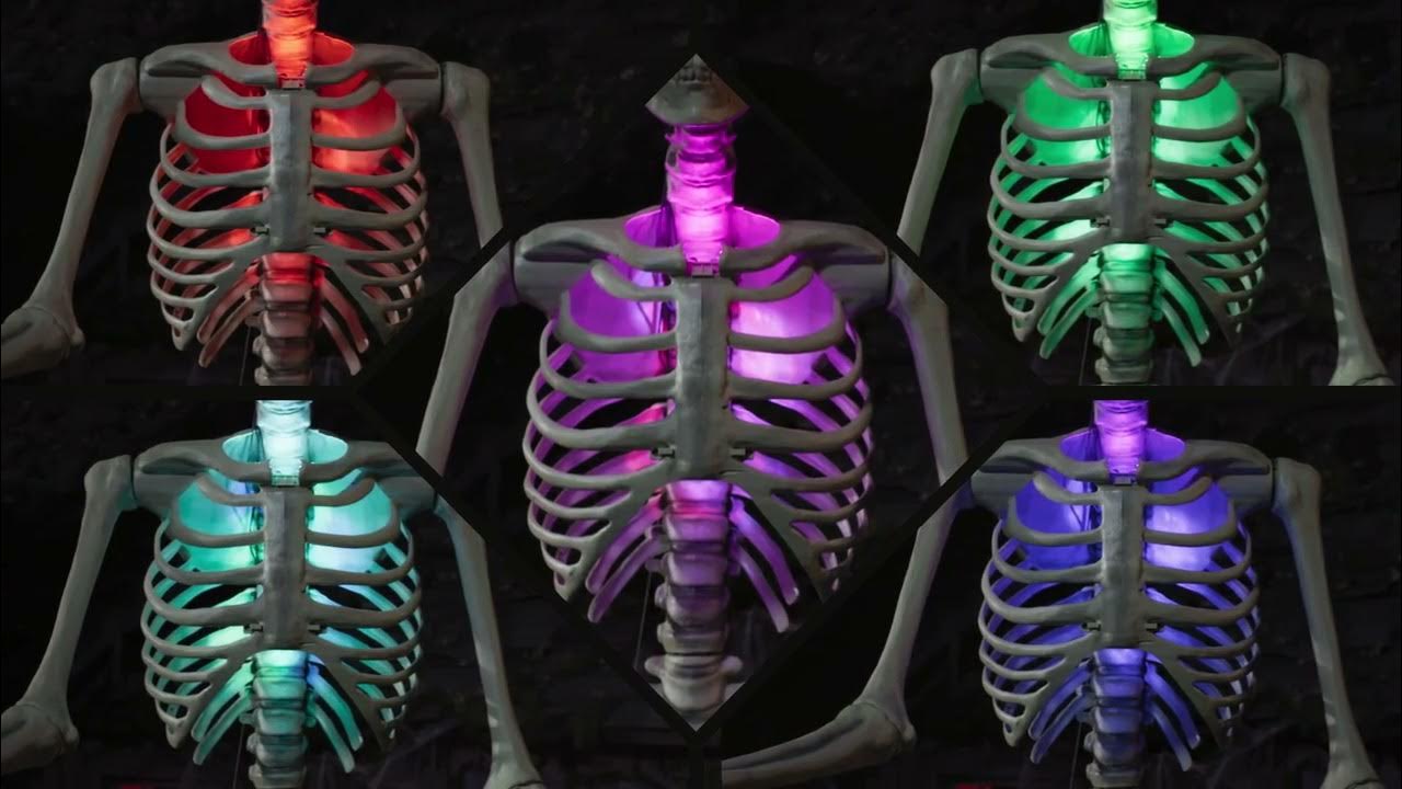 Home Depot Halloween 2023 12 ft Skeleton Lighting Kit YouTube