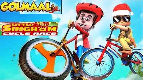 Golmaal Jr. Vs Little Singham Cycle Race - Gameplay HD - Gaming 2.0