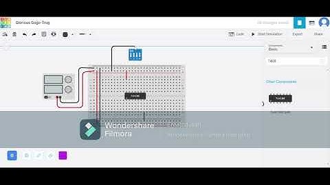 AND gate (7408 IC) working using Tinkercad in tamil