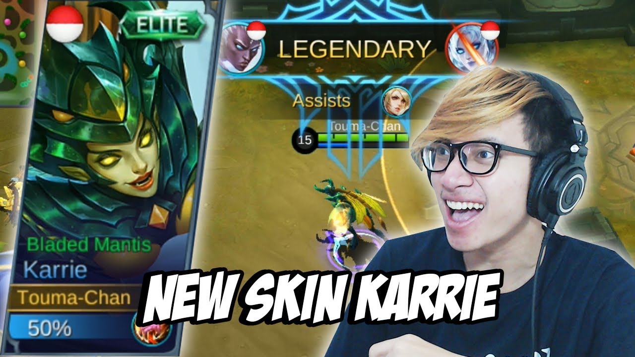 NEW SKIN KARRIE BLADED MANTIS SERANGGA PEMBUNUH MOBILE LEGENDS