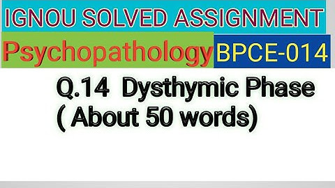 IGNOU SOLVED ASSIGNMENT BPCE-014 Q.14