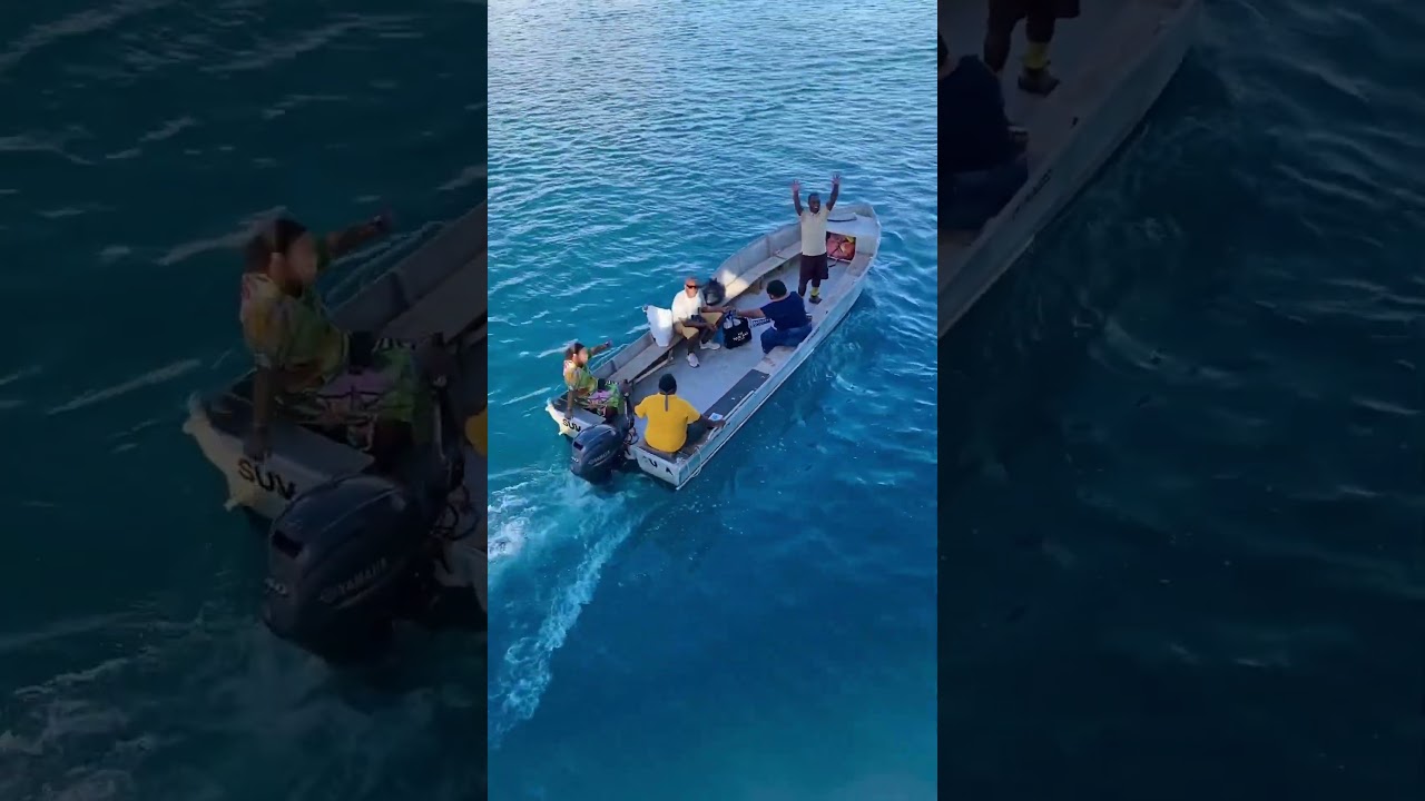 When Your Resort Transfer Is by Boat 😍 Fiji Island Hopping Vibes #FijiTravel #IslandHopping