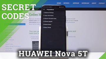 Secret Codes HUAWEI Nova 5T – Super Options / Hidden Modes