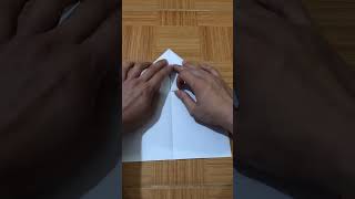 Review of origami paper plane that flies fast into the basket like a basketball #shorts