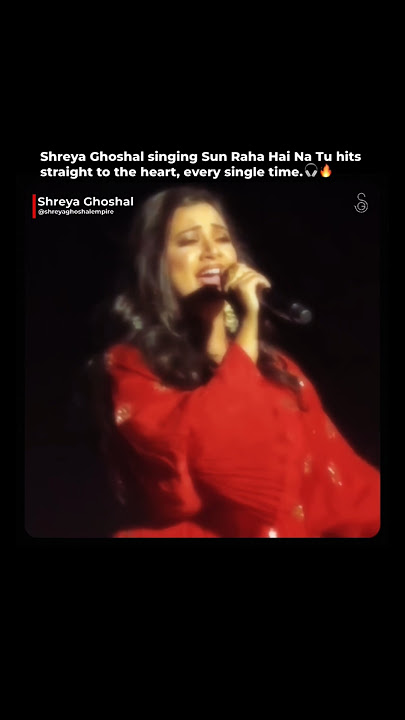 Shreya Ghoshal’s soulful voice in Sun Raha Hai Na Tu hits deep, touching every heart that listens 🎧💔