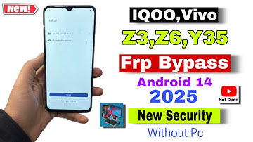 Vivo/ IQOO Z3,Z6,5G Frp Bypass | Vivo Frp Bypass Android 14 | Without Pc 2025 | New Security |