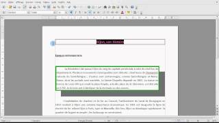 Tuto Encadrer du texte et mettre des bordures de page (Writer 3) - YouTube