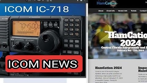 ICOM IC-718 at HAMCATION 2024