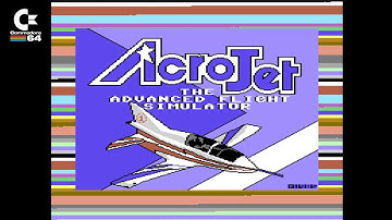 Acrojet (Microprose 1985) - C64 Loading Screen & Title Menu Archive