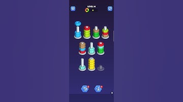 NUT SORT 3D Gameplay #games #youtubeshorts #shorts