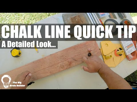 Construction Chalk Line Trick Tip - A Detailed Look - Carpentry