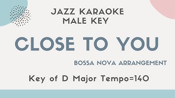 Thumbnail of Close to you - Bossa nova arrangement KARAOKE (backing track) - male key #Carpenters #Jazz